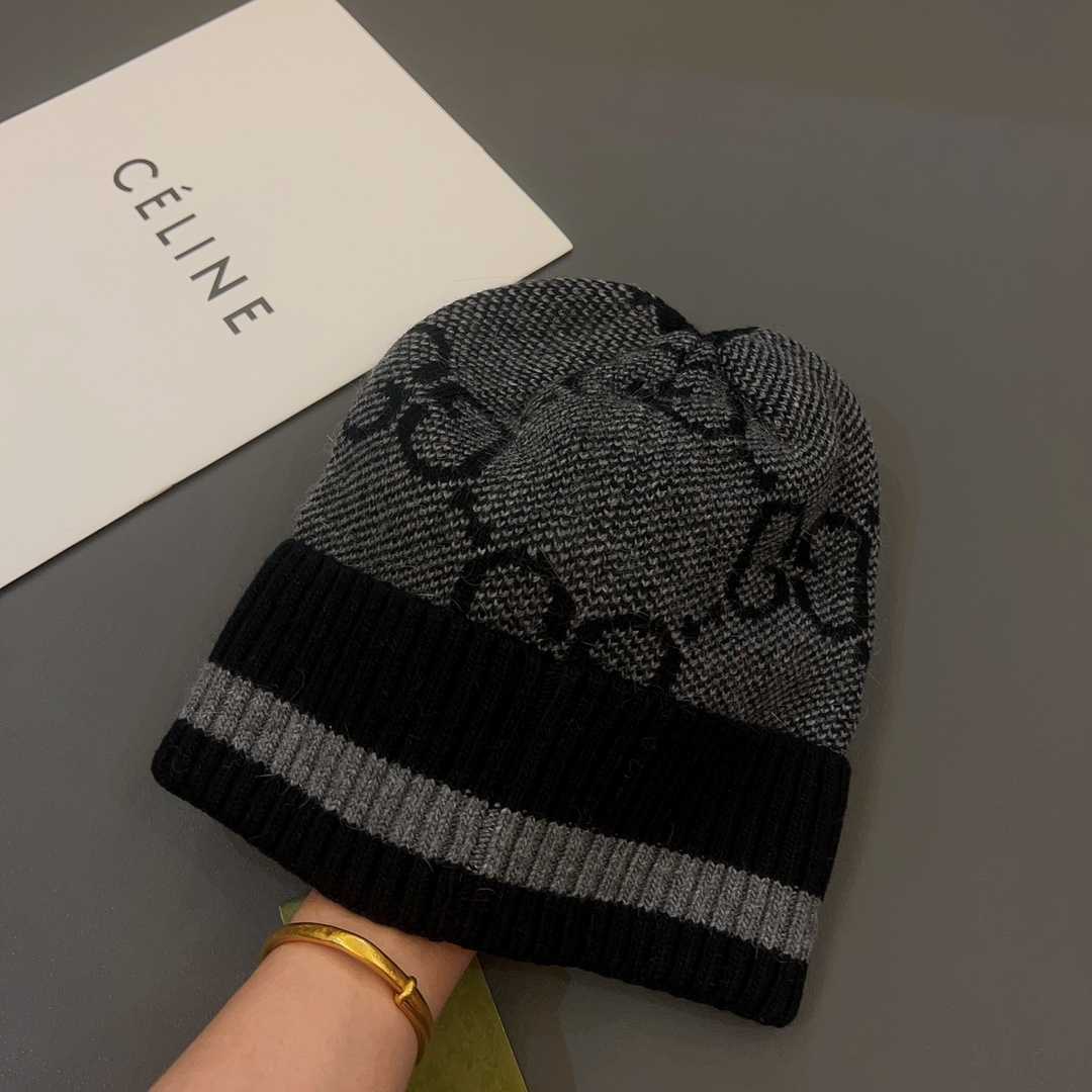 Gucci GG Knit Cashmere Hat - DesignerGu