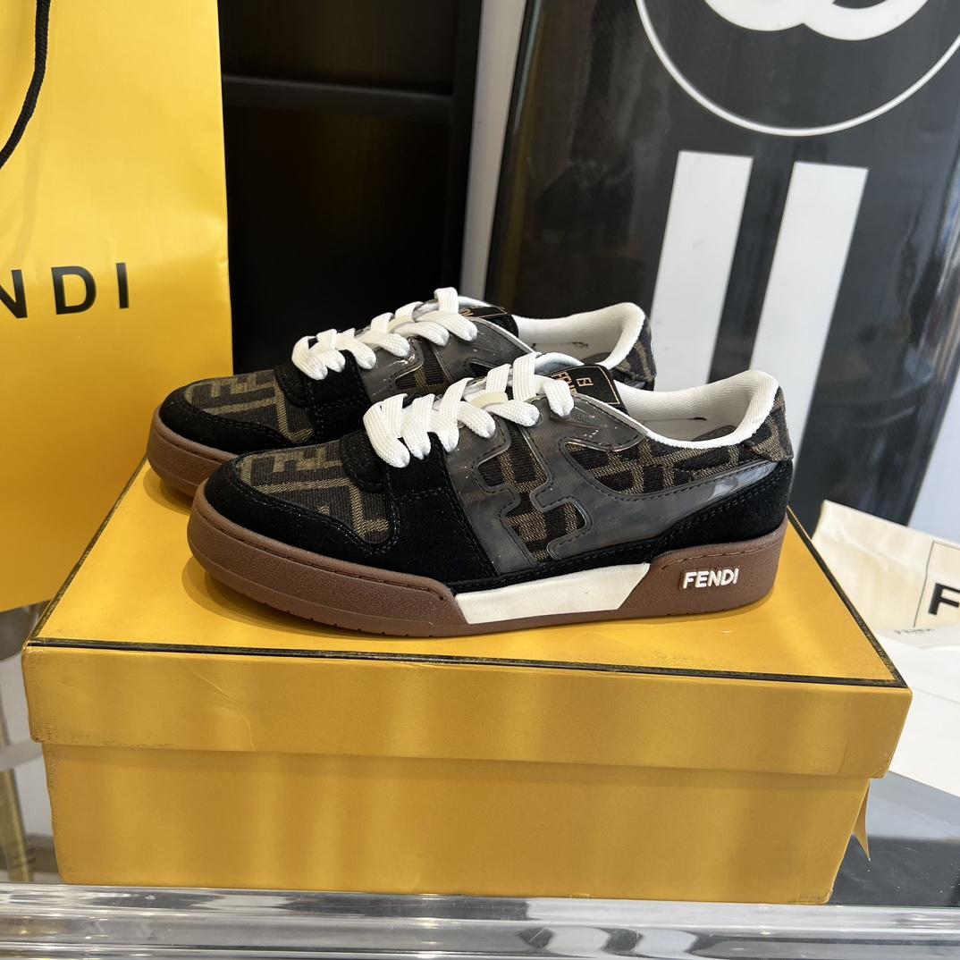 Fendi Fendi Match Lace-up Sneakers - DesignerGu