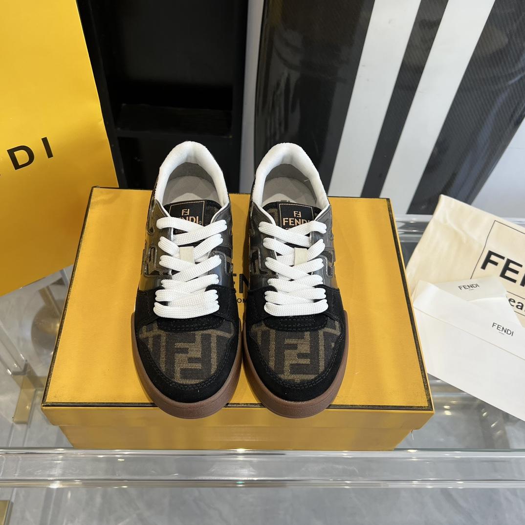 Fendi Fendi Match Lace-up Sneakers - DesignerGu