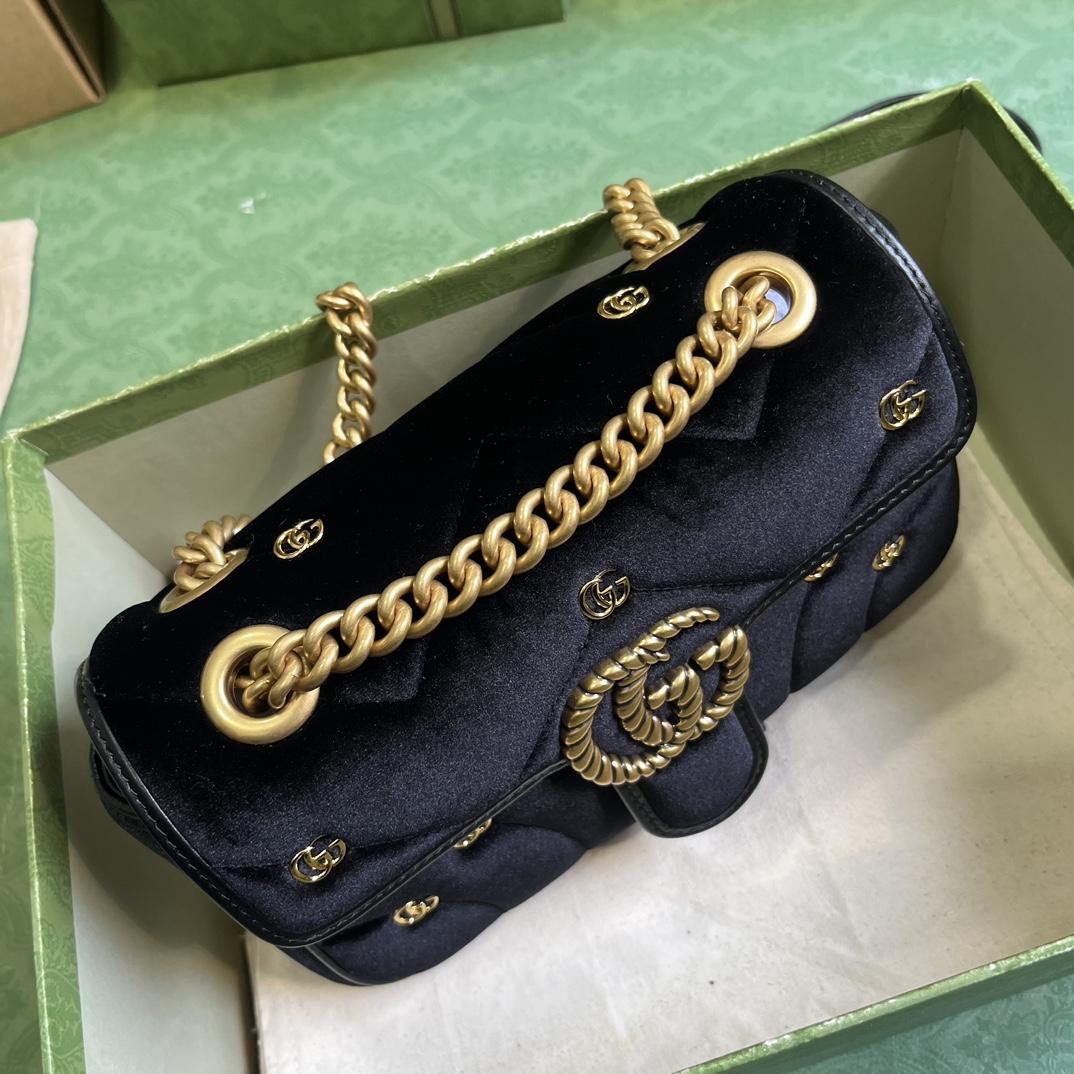 Gucci GG Marmont Mini Shoulder Bag - DesignerGu