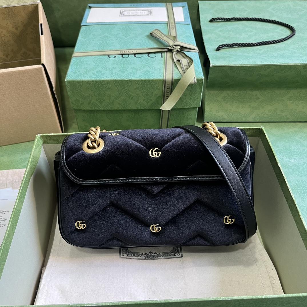 Gucci GG Marmont Mini Shoulder Bag - DesignerGu