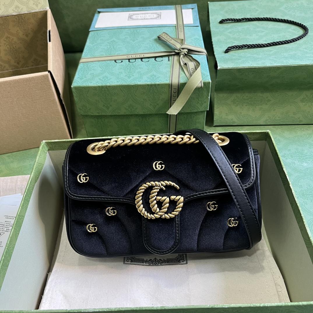 Gucci GG Marmont Mini Shoulder Bag - DesignerGu