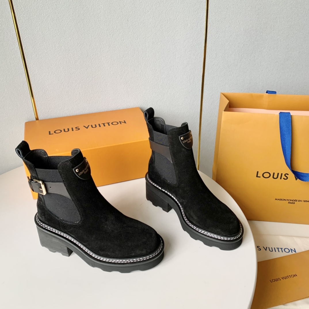 Louis Vuitton LV Beaubourg Ankle Boot - DesignerGu