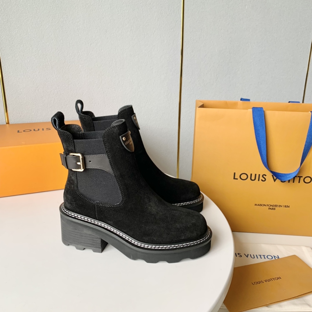 Louis Vuitton LV Beaubourg Ankle Boot - DesignerGu