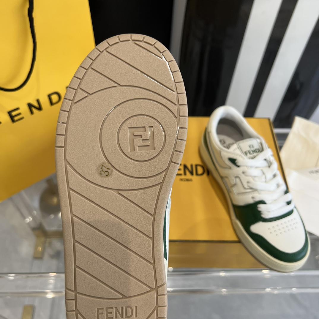 Fendi Fendi Match White Leather Low-tops Sneakers - DesignerGu