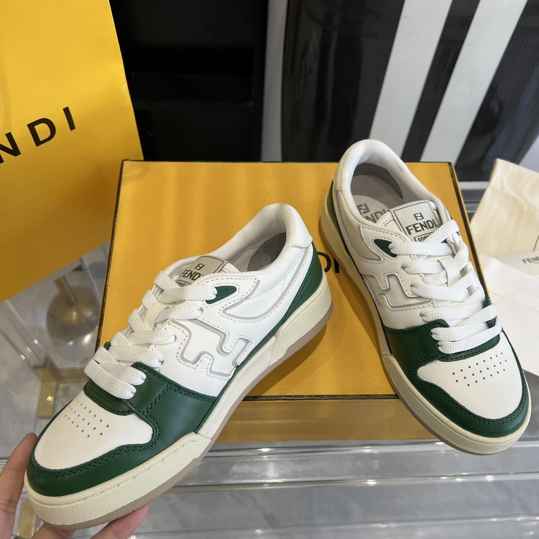 Fendi Fendi Match White Leather Low-tops Sneakers - DesignerGu