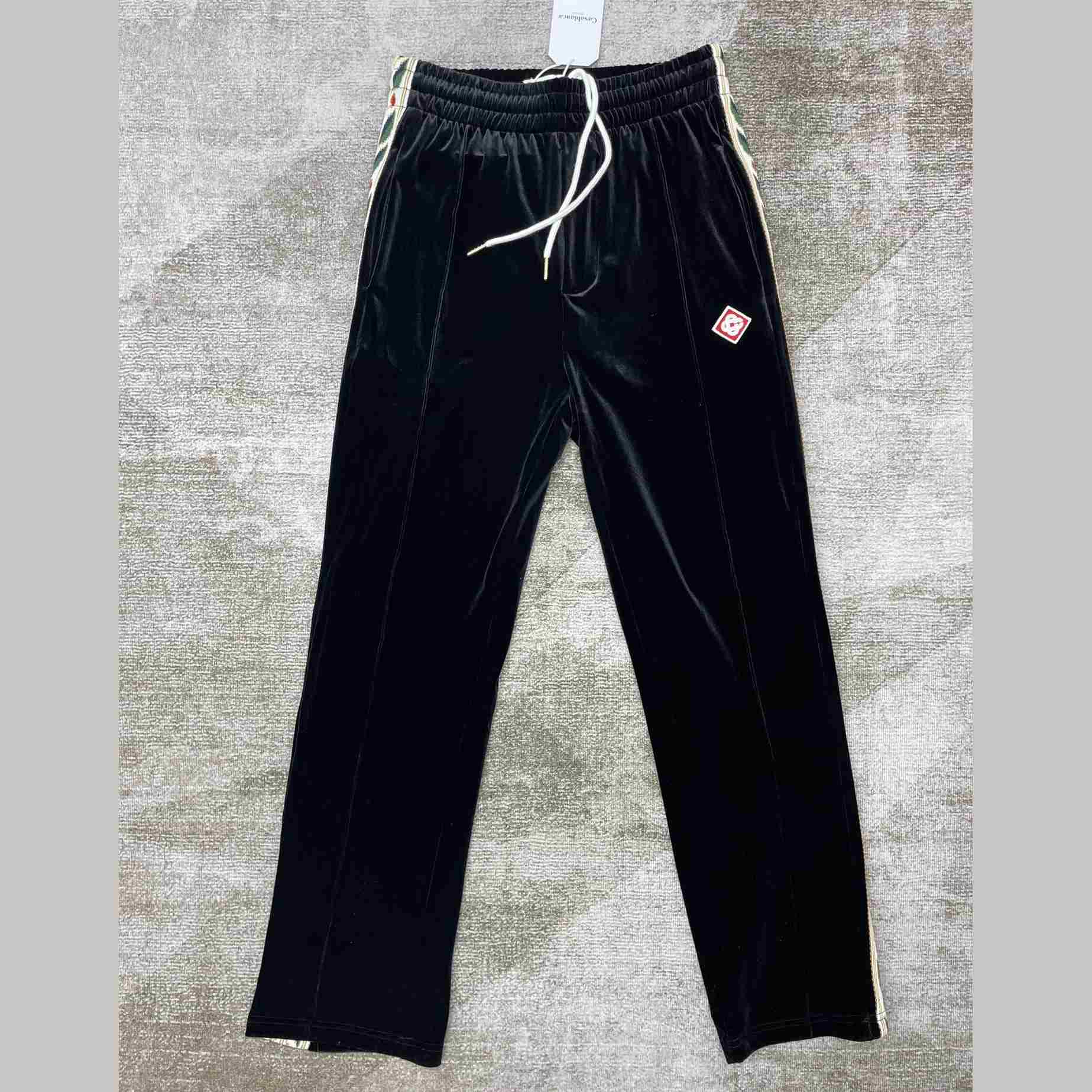 Casablanca Laurel Velour Tracksuit Bottoms - DesignerGu