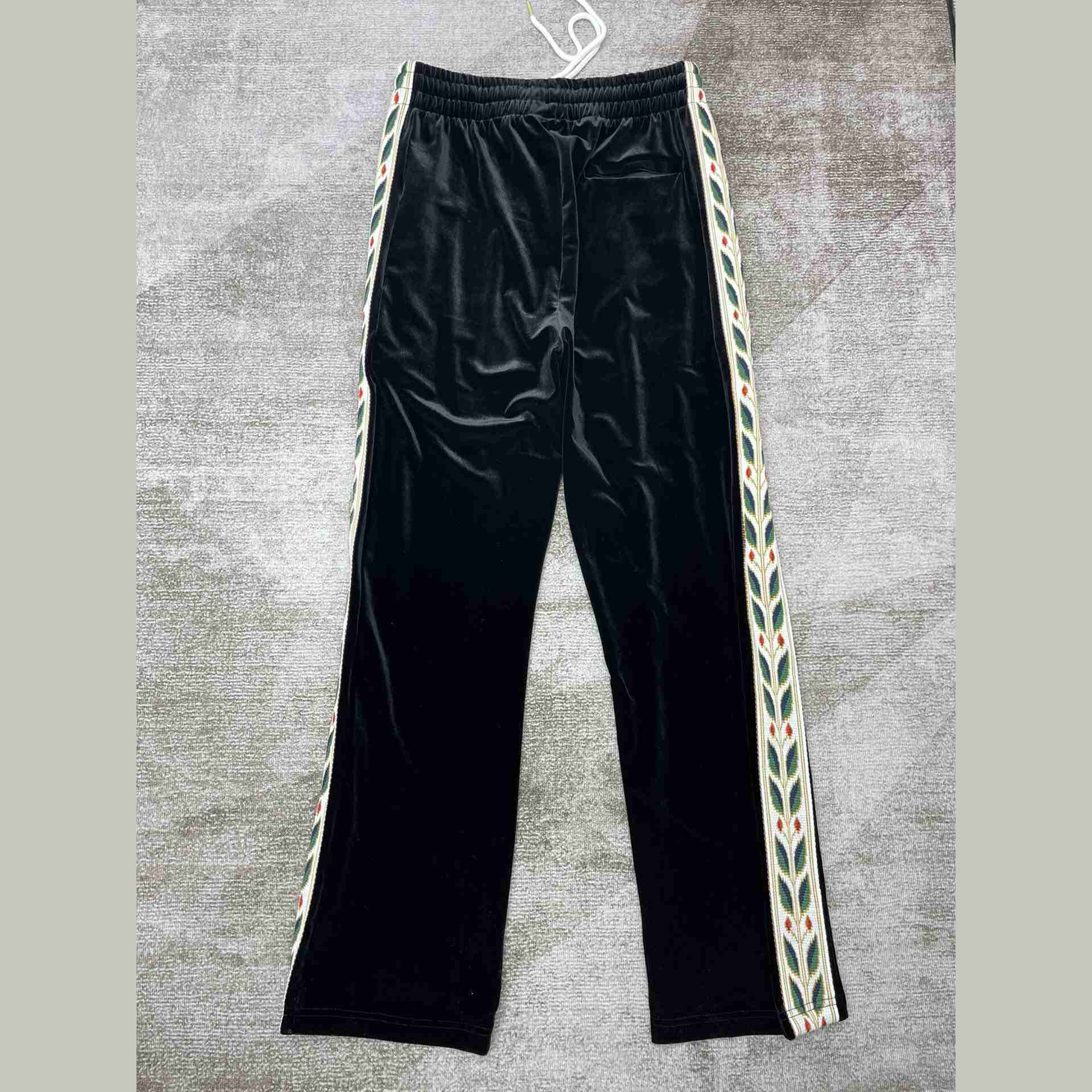 Casablanca Laurel Velour Tracksuit Bottoms - DesignerGu