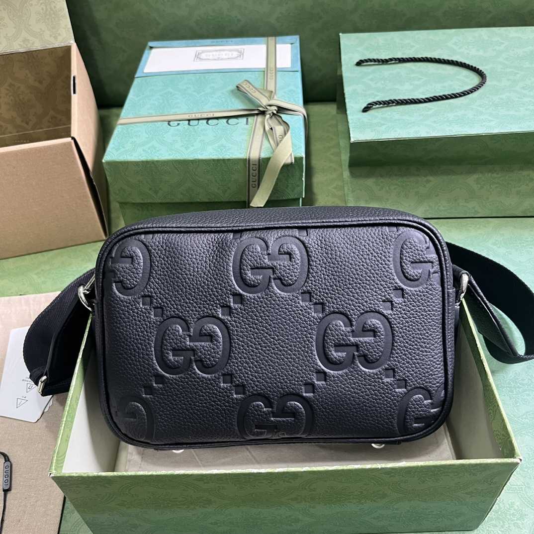 Gucci Jumbo GG Medium Messenger Bag - DesignerGu