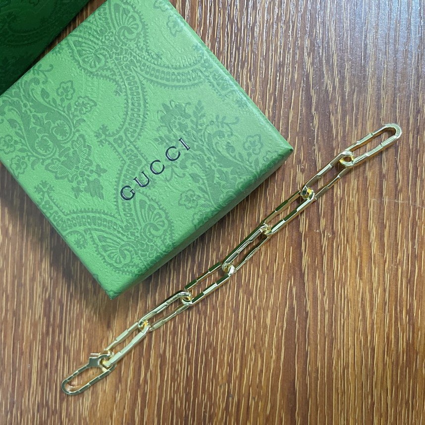 Gucci Link To Love Wide Chain Bracelet - DesignerGu