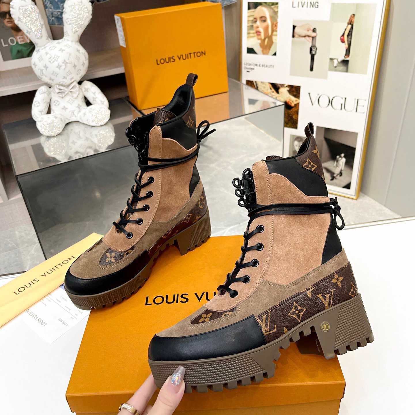 Louis Vuitton Laureate Desert Boots  - DesignerGu