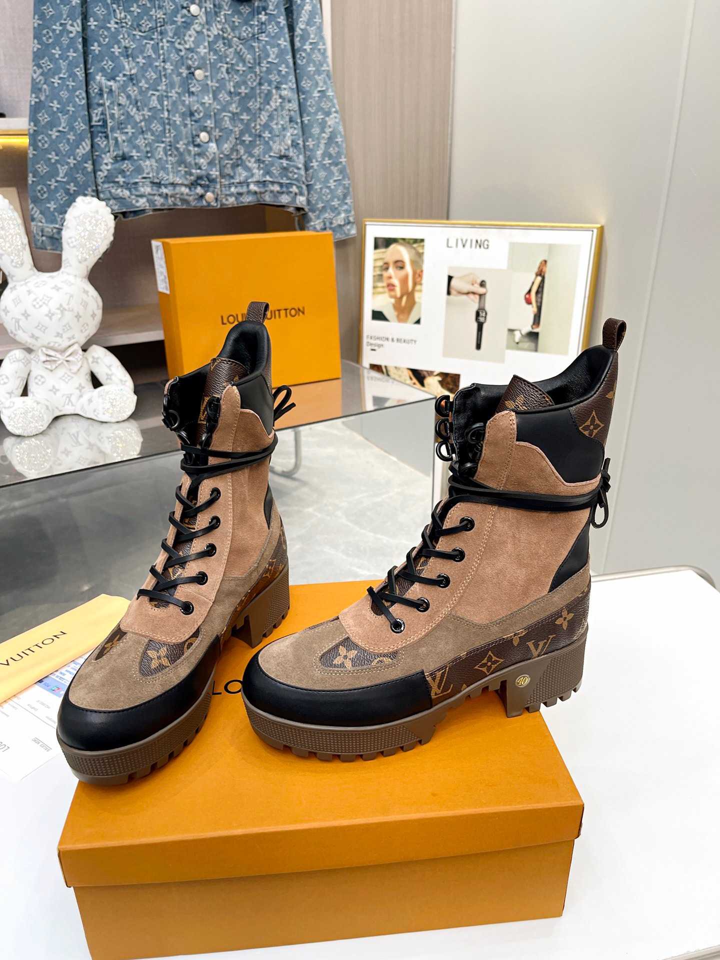 Louis Vuitton Laureate Desert Boots  - DesignerGu