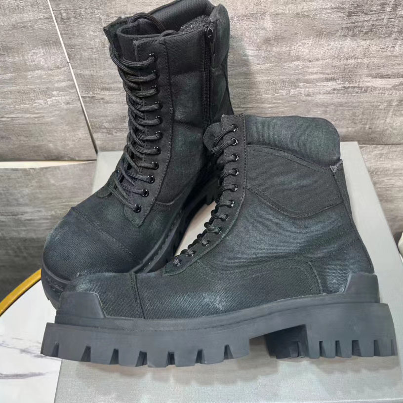 Balenciaga Men's Combat Strike 20mm Boot - DesignerGu