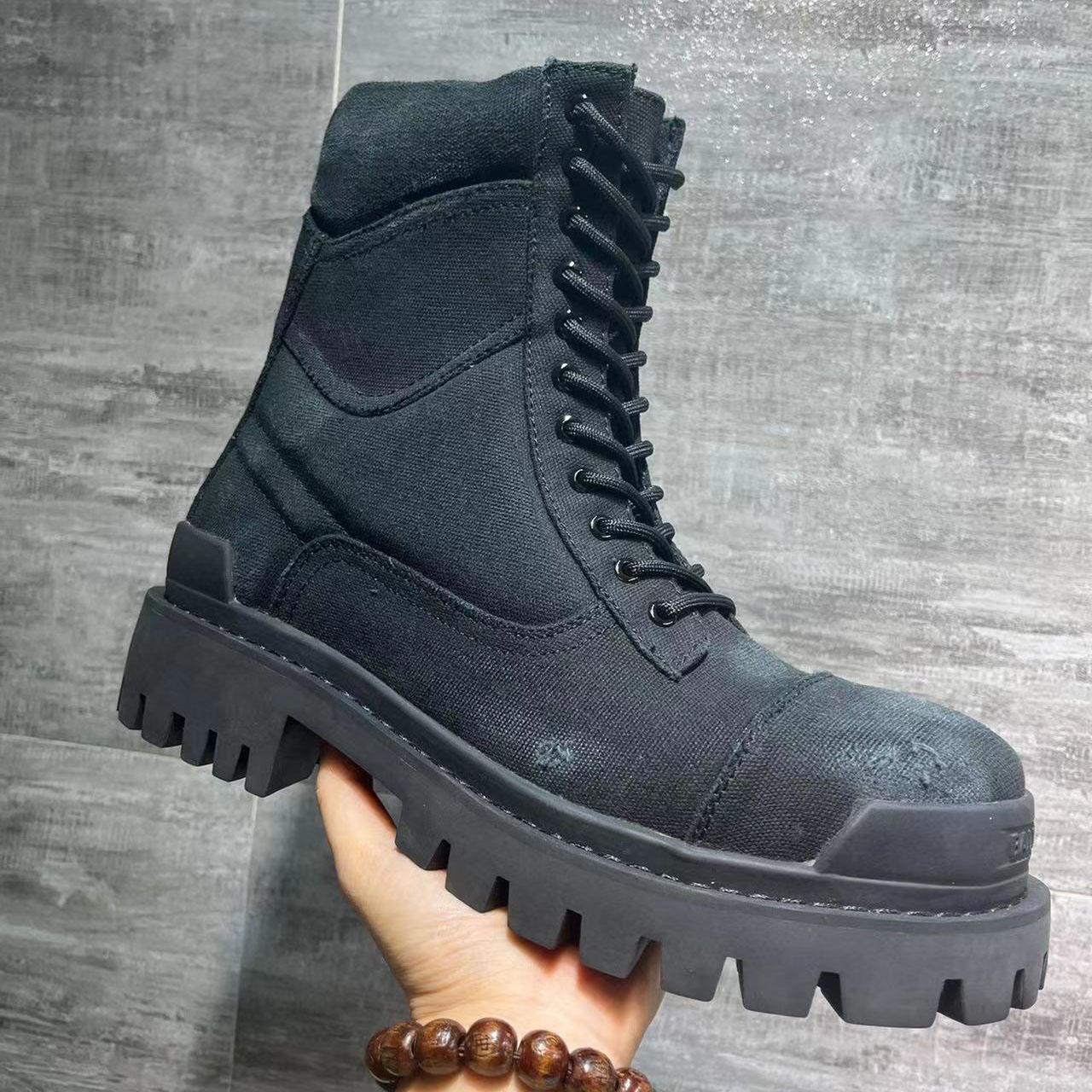 Balenciaga Men's Combat Strike 20mm Boot - DesignerGu