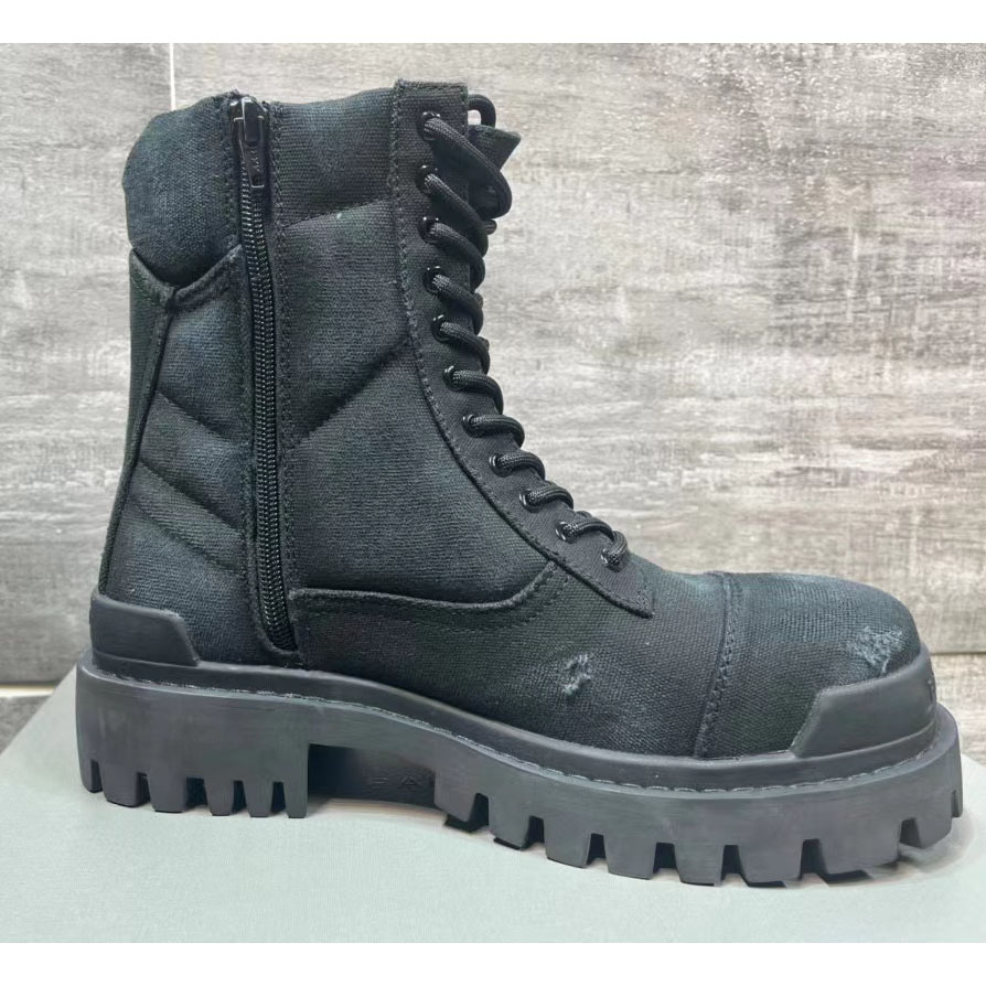 Balenciaga Men's Combat Strike 20mm Boot - DesignerGu