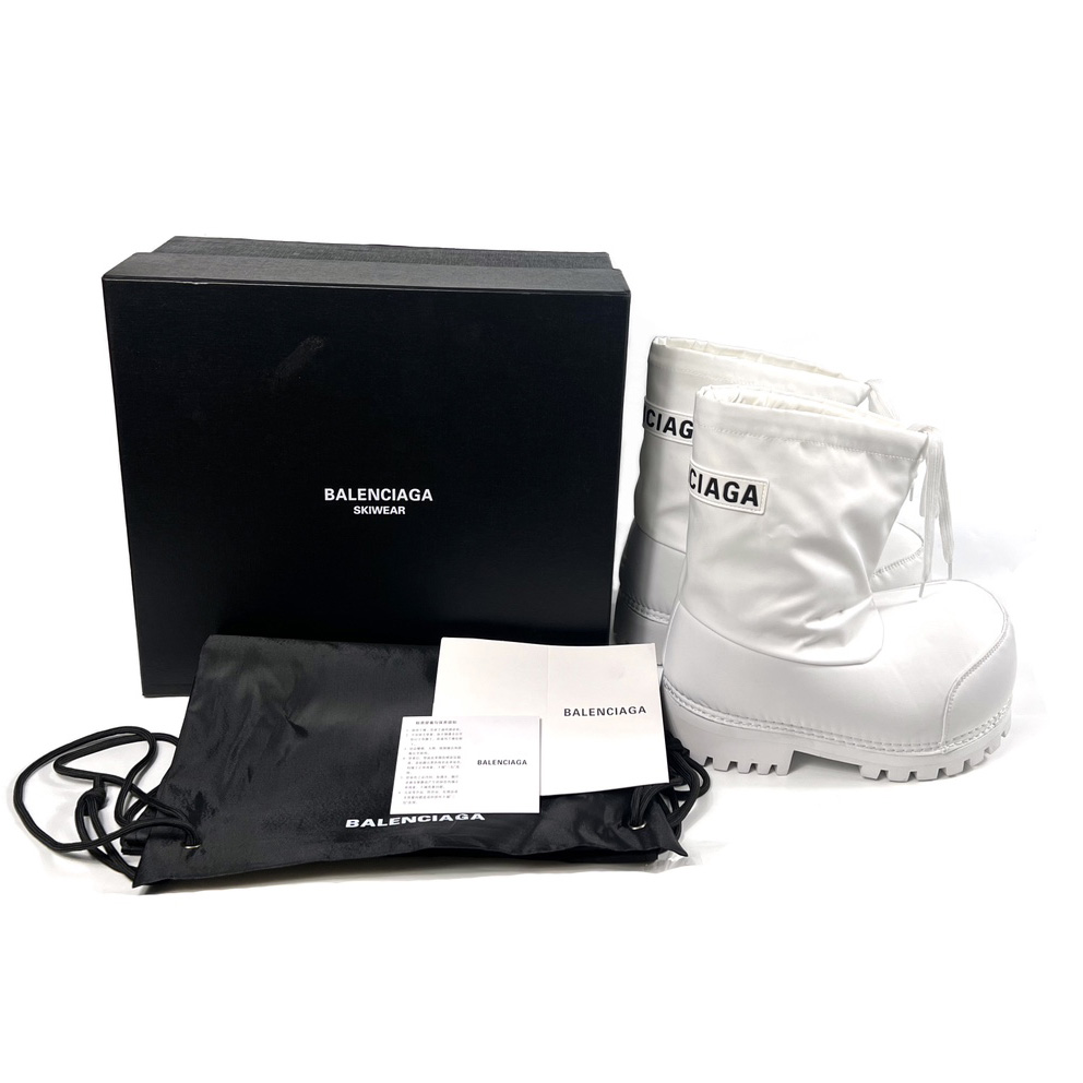 Balenciaga Alaska Low Boot In White Nylon - DesignerGu