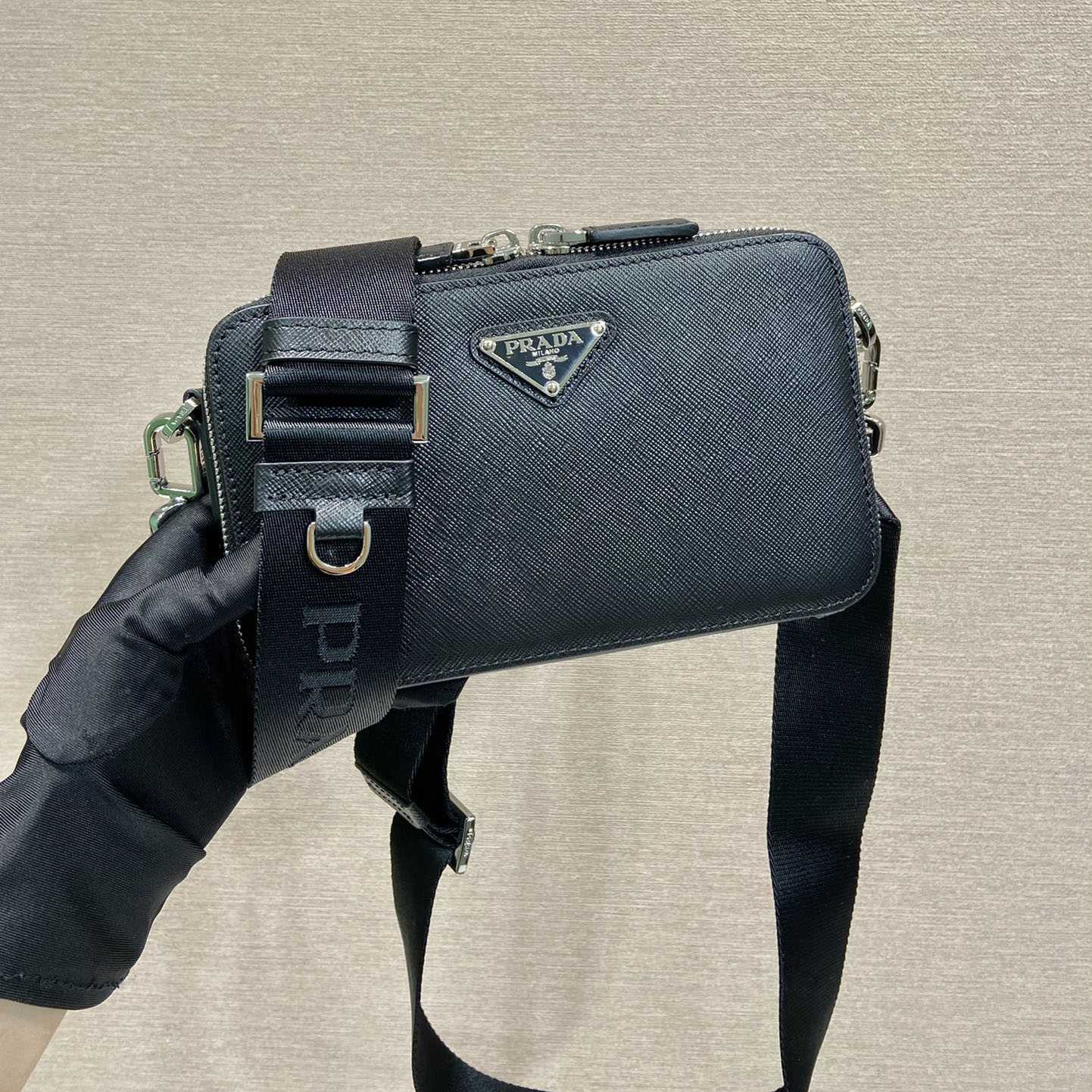 Prada Brique Saffiano Leather Bag - DesignerGu