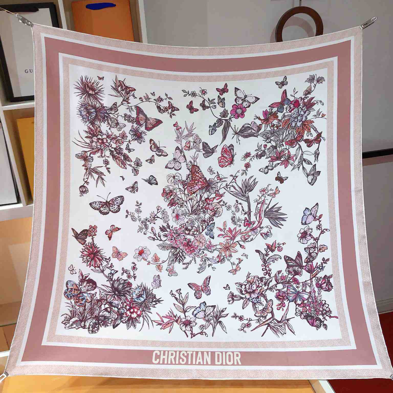 Dior Toile De Jouy Mexico 90 Square Scarf - DesignerGu