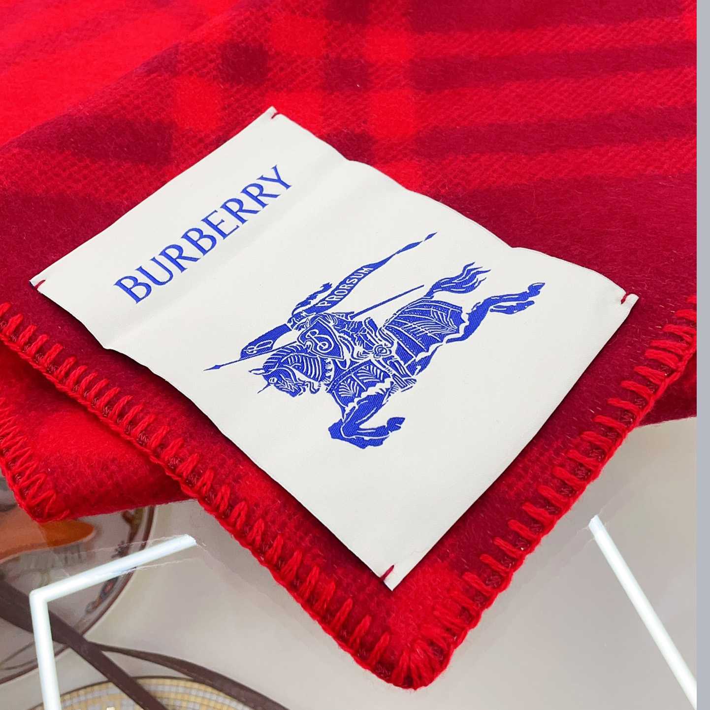 Burberry Check Wool Hooded Scarf - DesignerGu