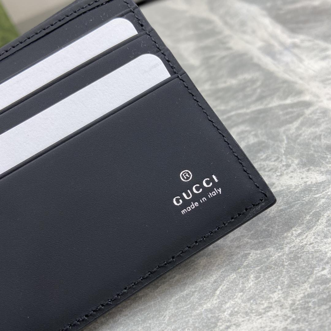 Gucci GG Rubber-effect Bi-fold Wallet - DesignerGu