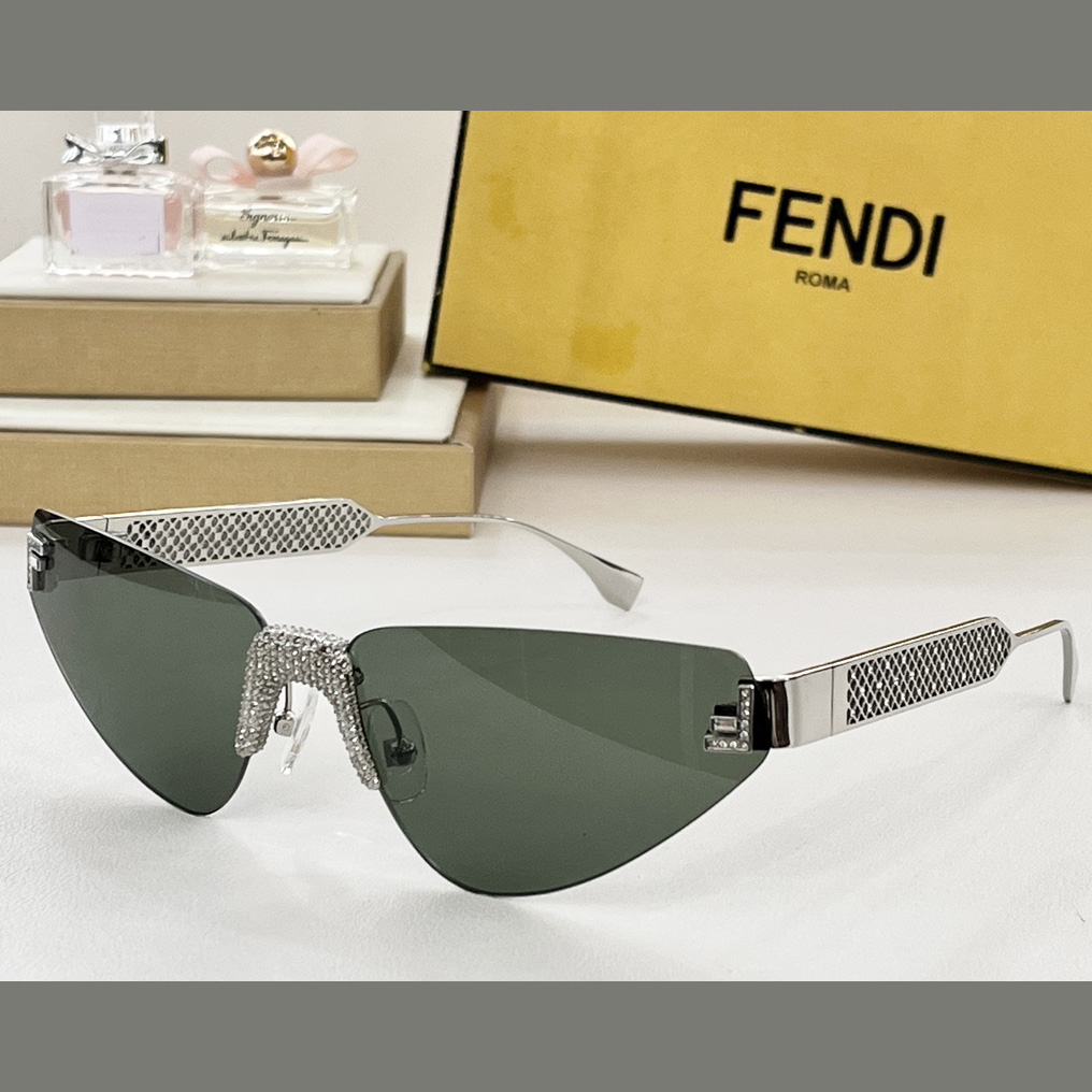 Fendi First Crystal Metal Sunglasses      FOL084V1 - DesignerGu