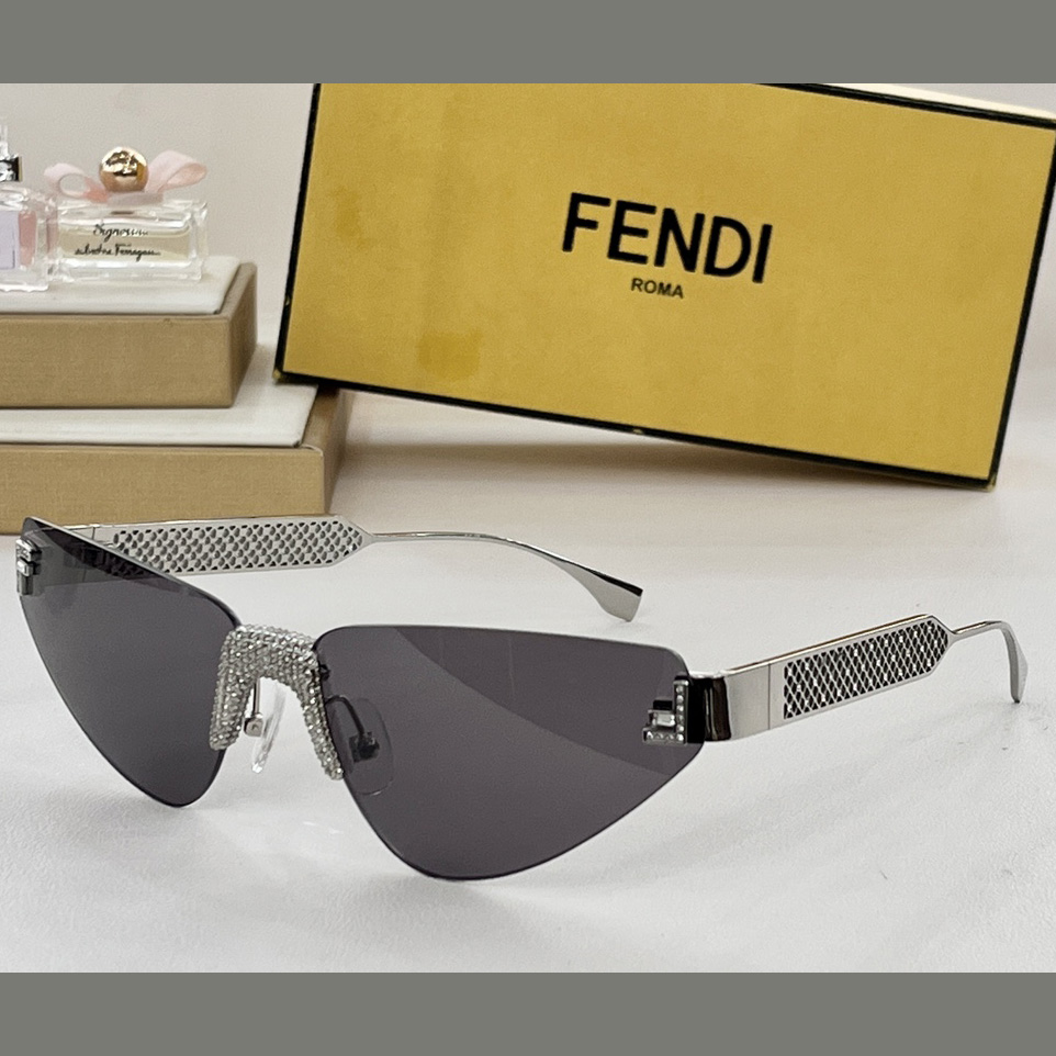 Fendi First Crystal Metal Sunglasses      FOL084V1 - DesignerGu