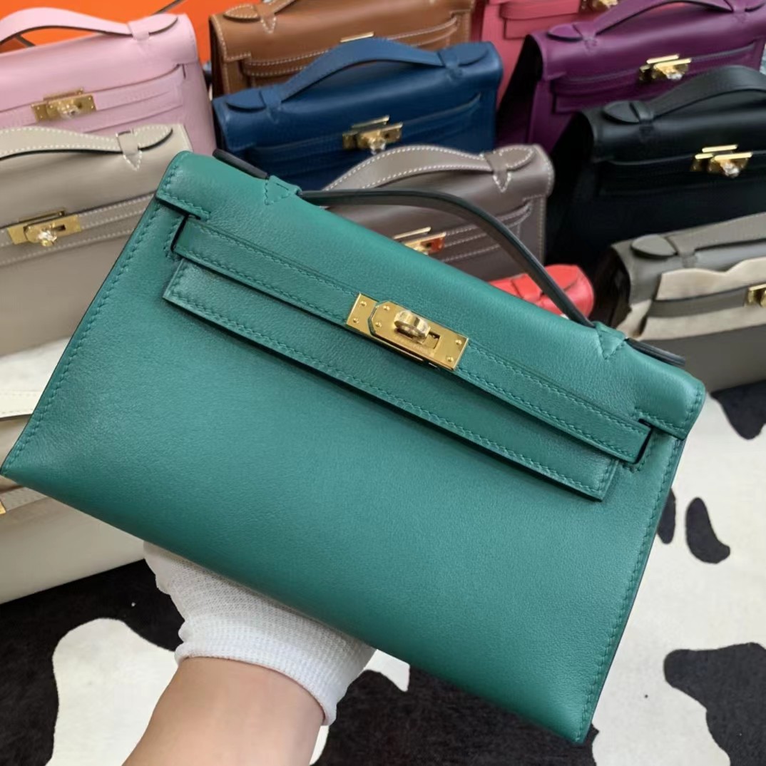 Hermes Kelly Pochette Clutch Bag   23-14-7cm - DesignerGu