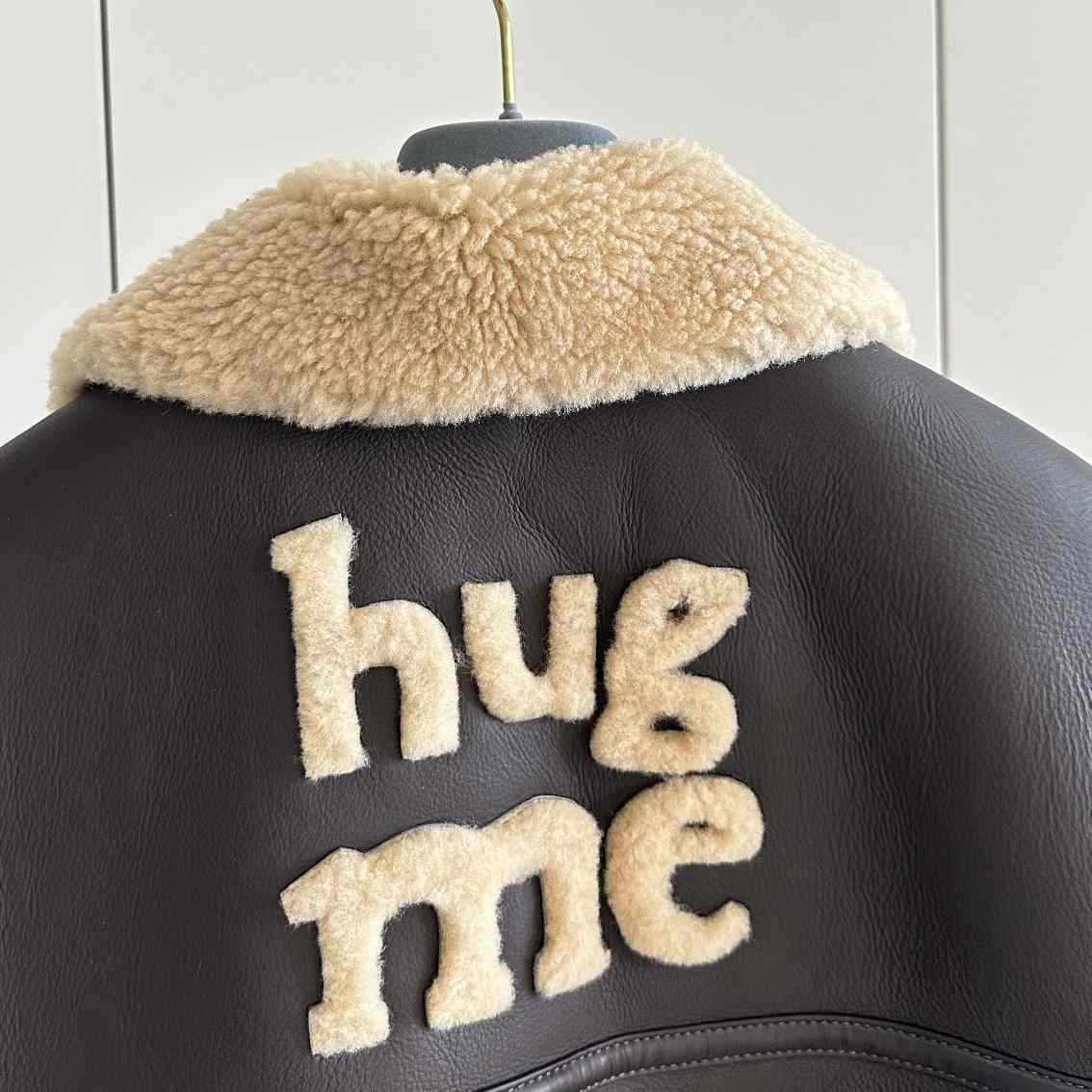 Moschino 'Hug Me' Leather Jacket - DesignerGu