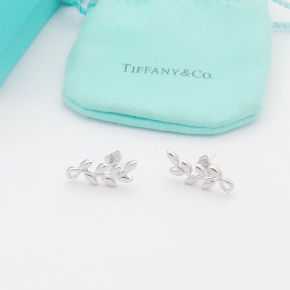 Tiffany&CO Olive Leaf Climber Earrings - DesignerGu