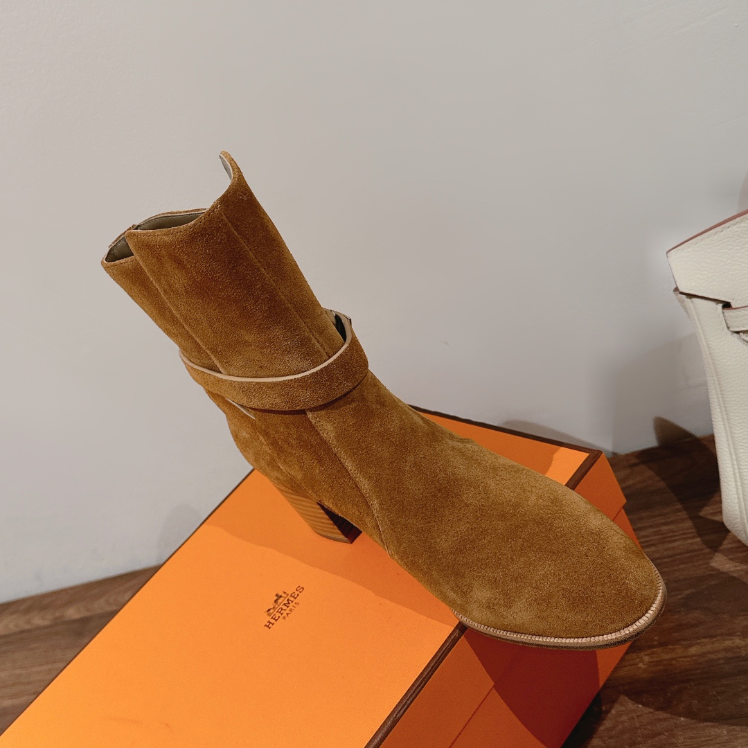 Hermes Frenchie 50 Ankle Boot - DesignerGu