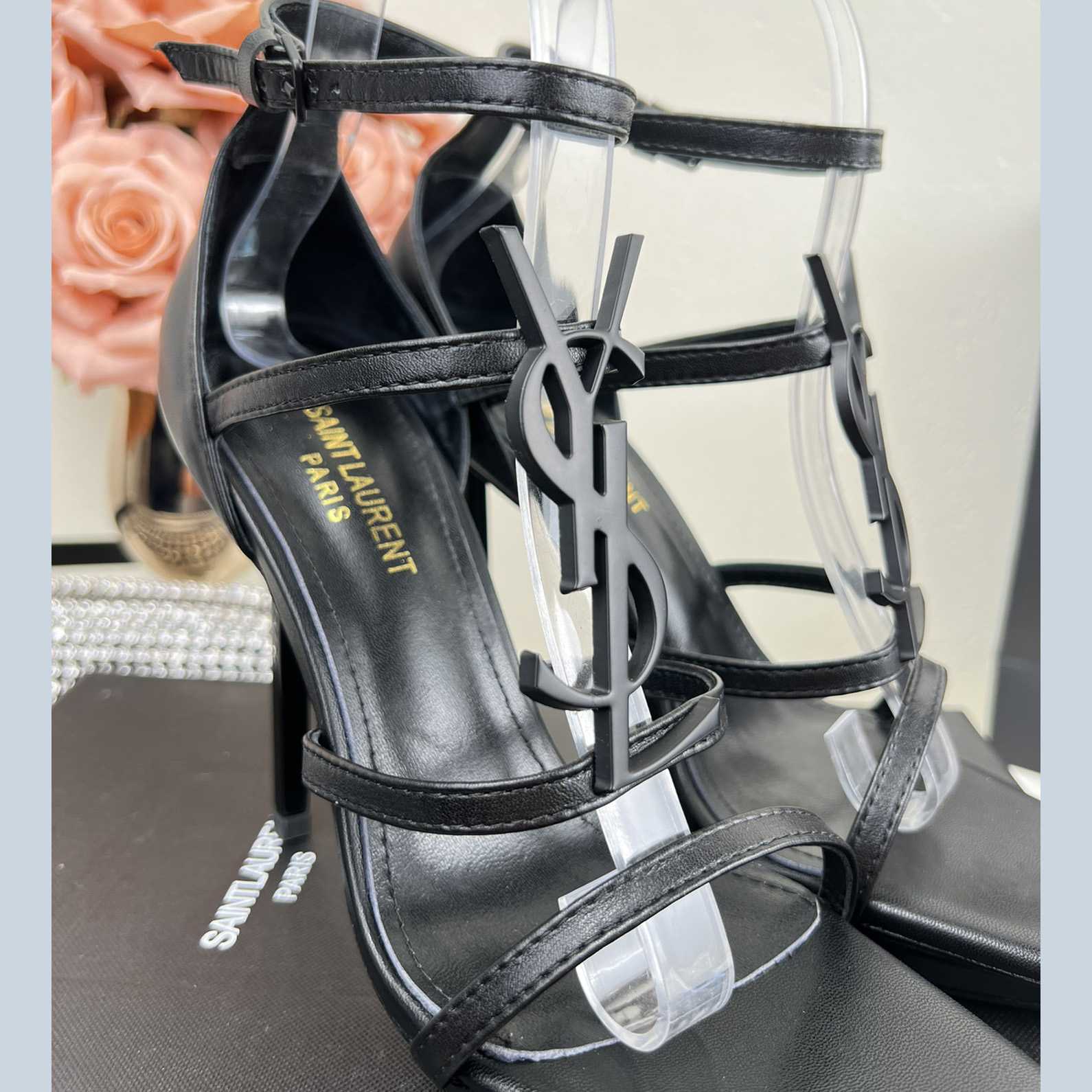 Saint Laurent Cassandra Sandals - DesignerGu