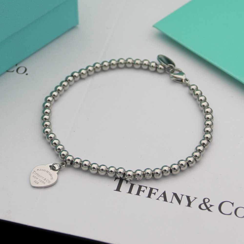 Tiffany&CO Heart Tag Bead Bracelet - DesignerGu