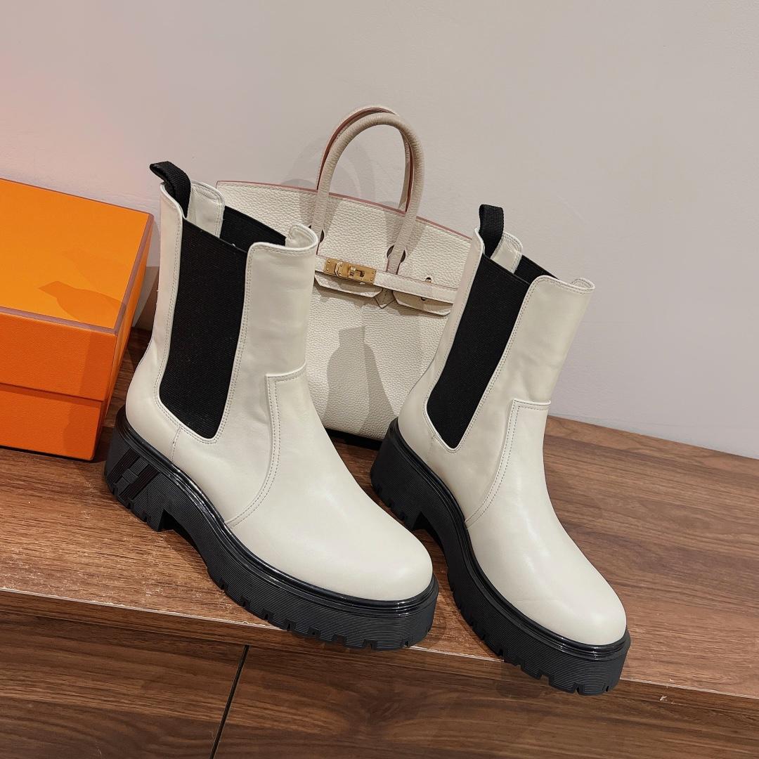 Hermes Harrow Ankle Boot - DesignerGu