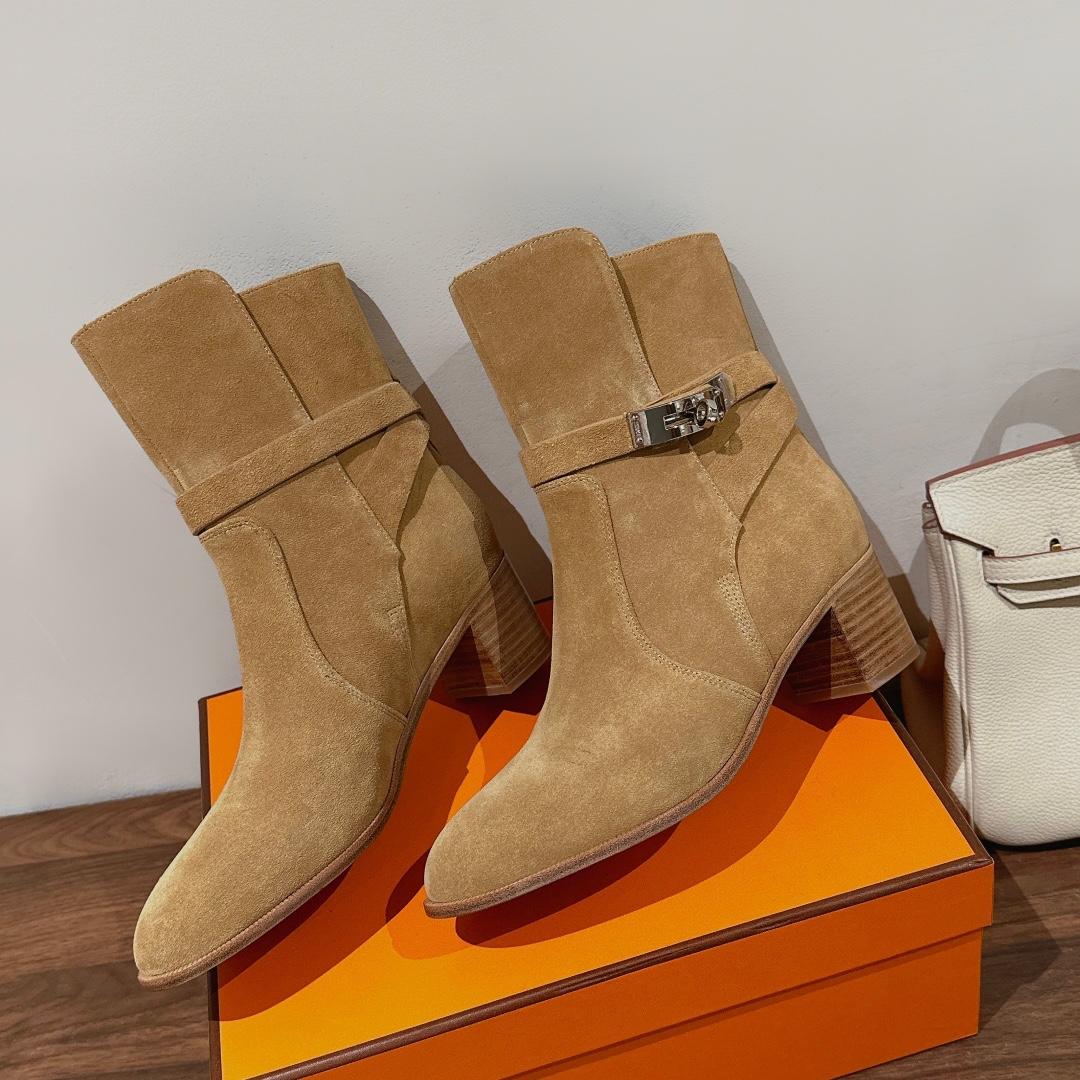 Hermes Frenchie 50 Ankle Boot - DesignerGu