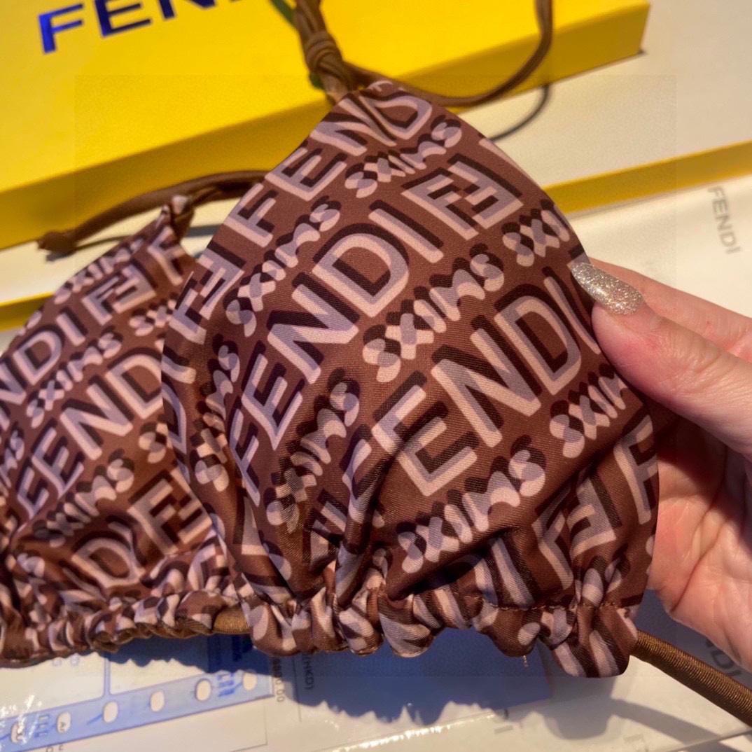 Fendi Logo Two-Pieces Bikini - DesignerGu