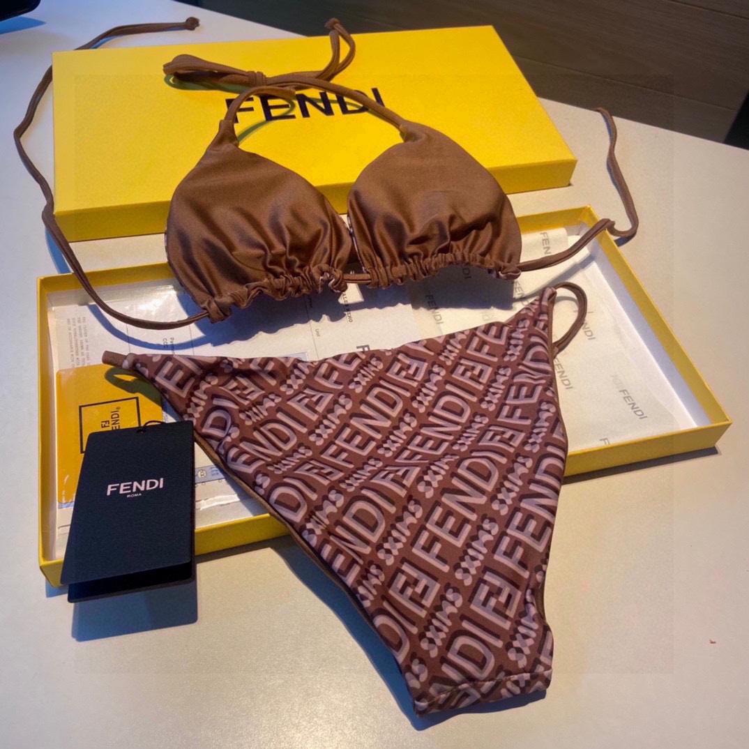 Fendi Logo Two-Pieces Bikini - DesignerGu