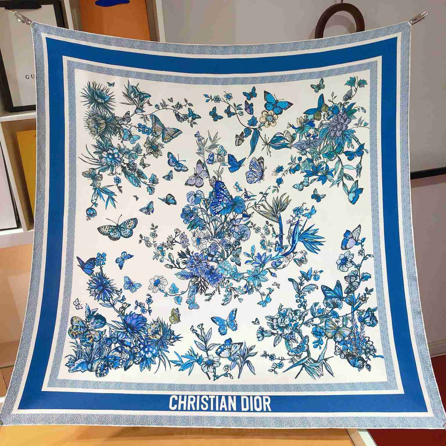 Dior Toile De Jouy Mexico 90 Square Scarf - DesignerGu