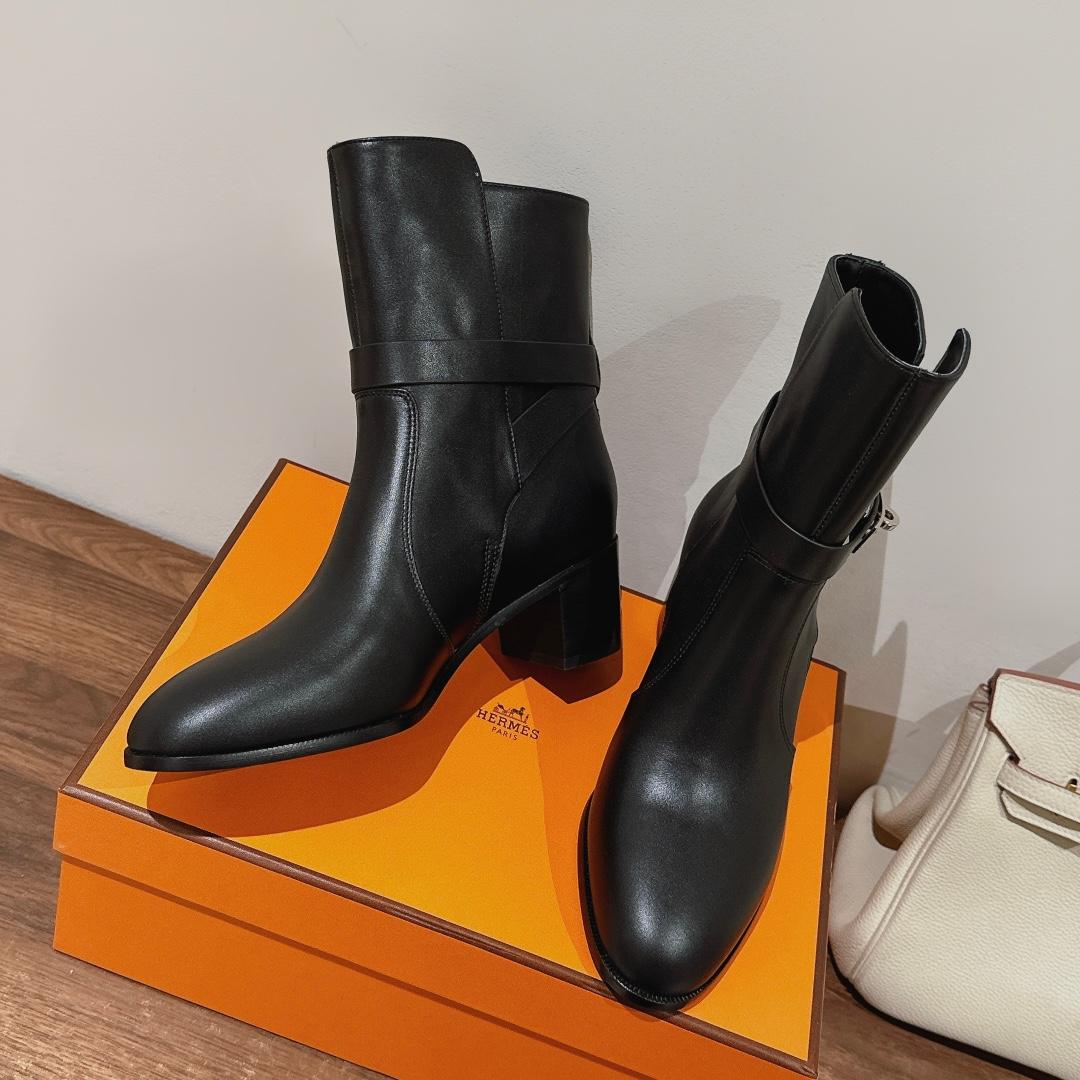 Hermes Frenchie 50 Ankle Boot - DesignerGu