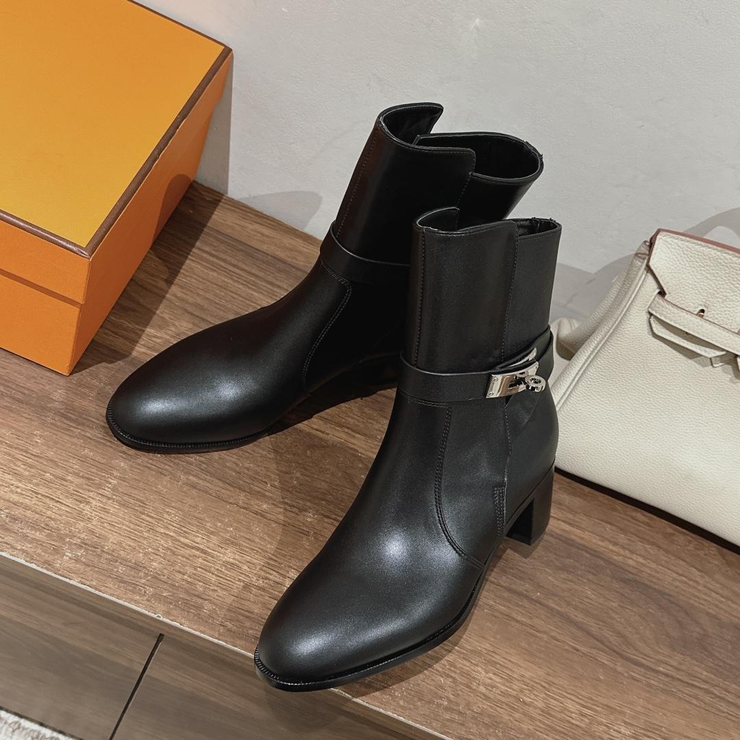 Hermes Frenchie 50 Ankle Boot - DesignerGu