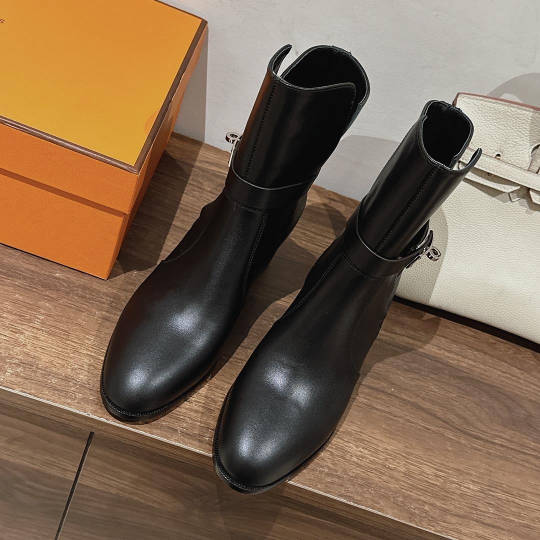 Hermes Frenchie 50 Ankle Boot - DesignerGu