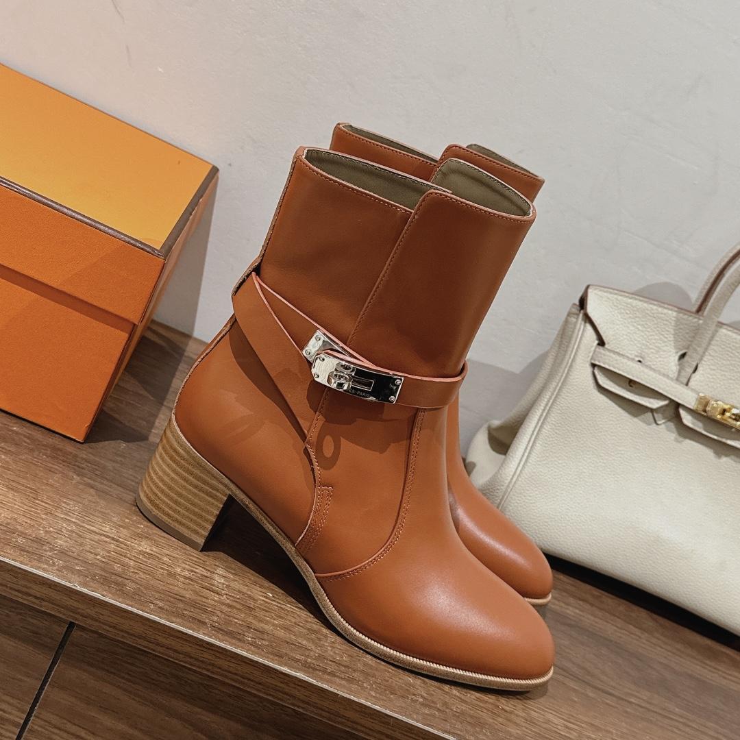 Hermes Frenchie 50 Ankle Boot - DesignerGu