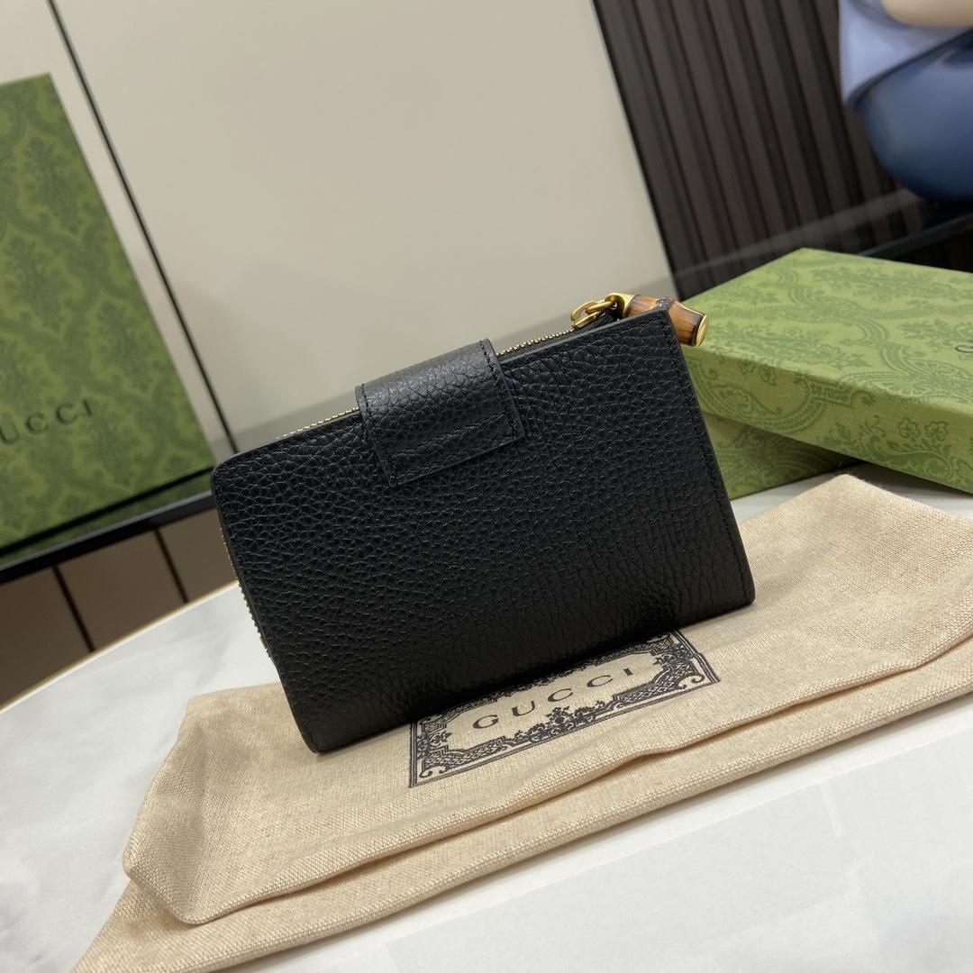 Gucci Medium double G Wallet With Bamboo - DesignerGu