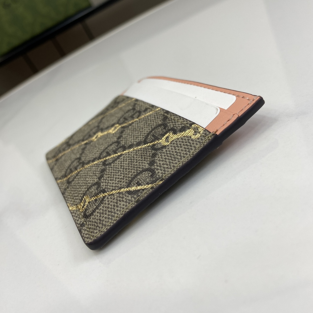 Gucci Card Case With Horsebit Print - DesignerGu