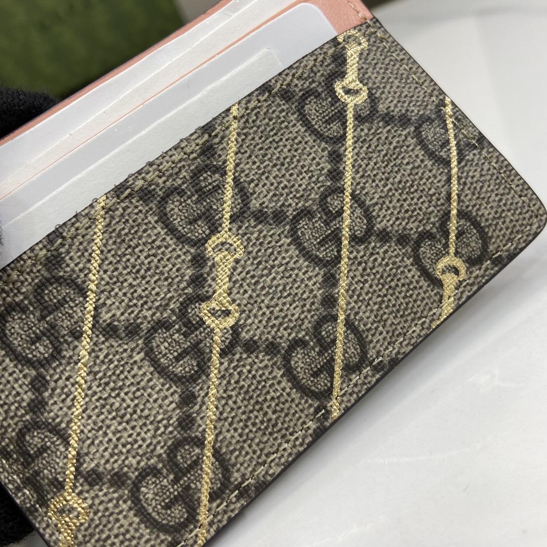 Gucci Card Case With Horsebit Print - DesignerGu