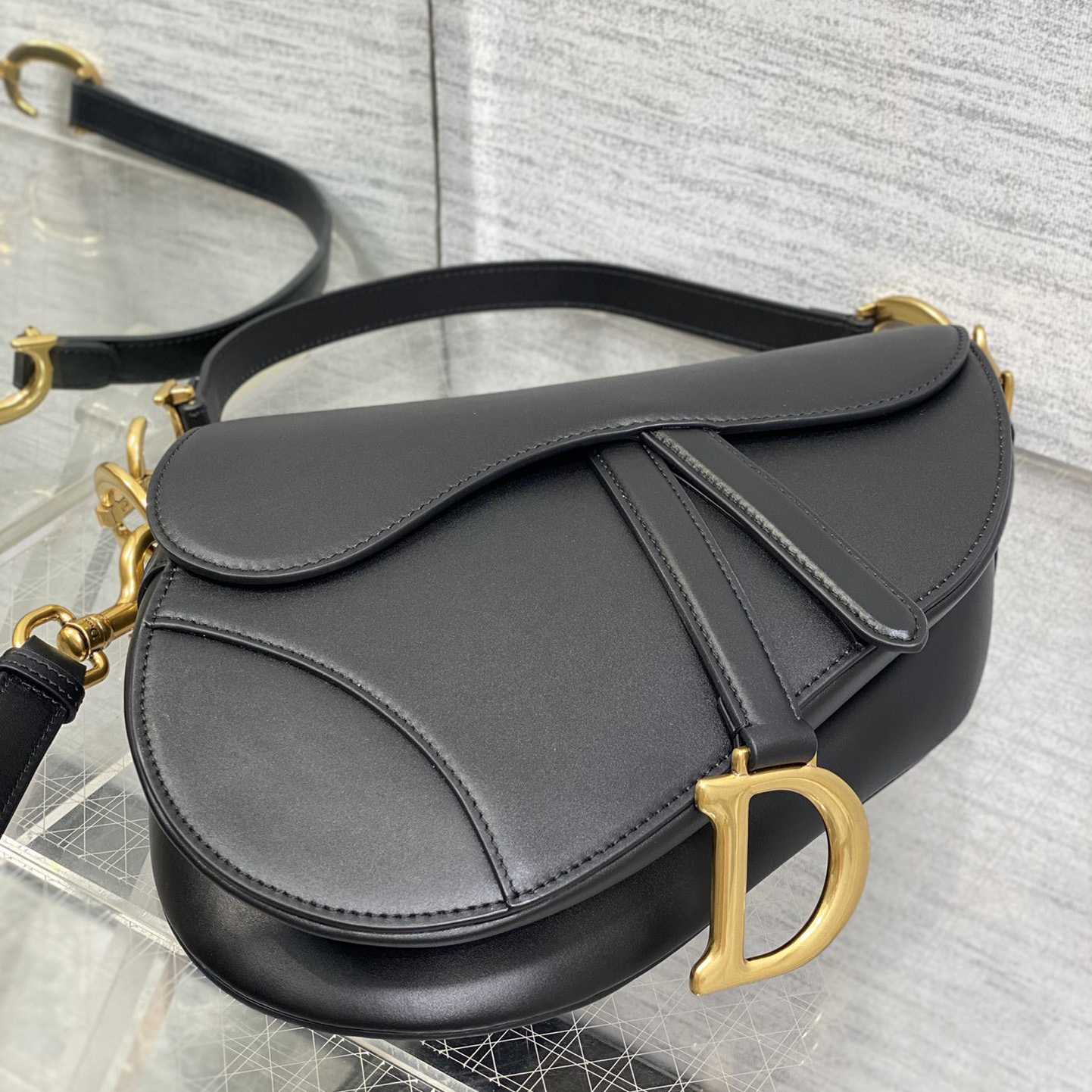 Dior Saddle Bag With Strap  (24×6×18cm) - DesignerGu