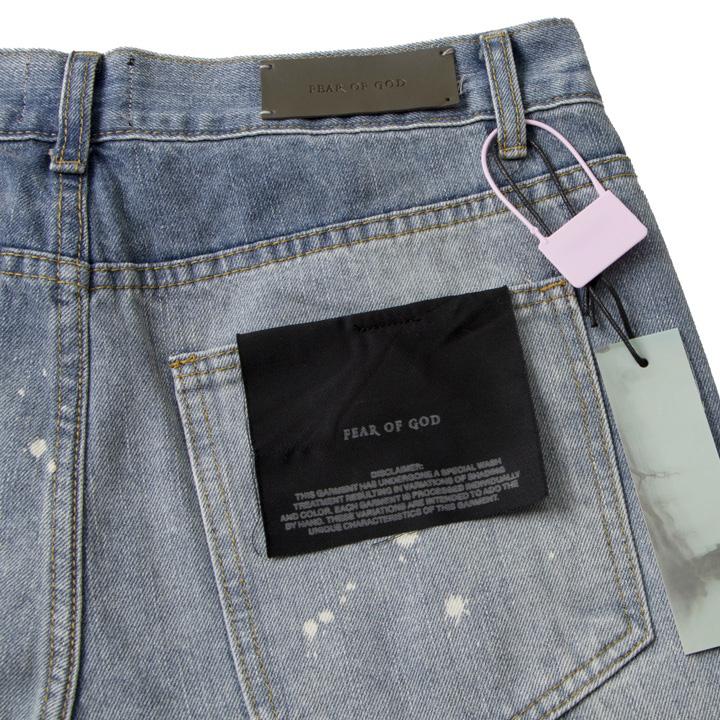 Fear Of God Denim Zip Detail Painters Selvedge Jeans - DesignerGu