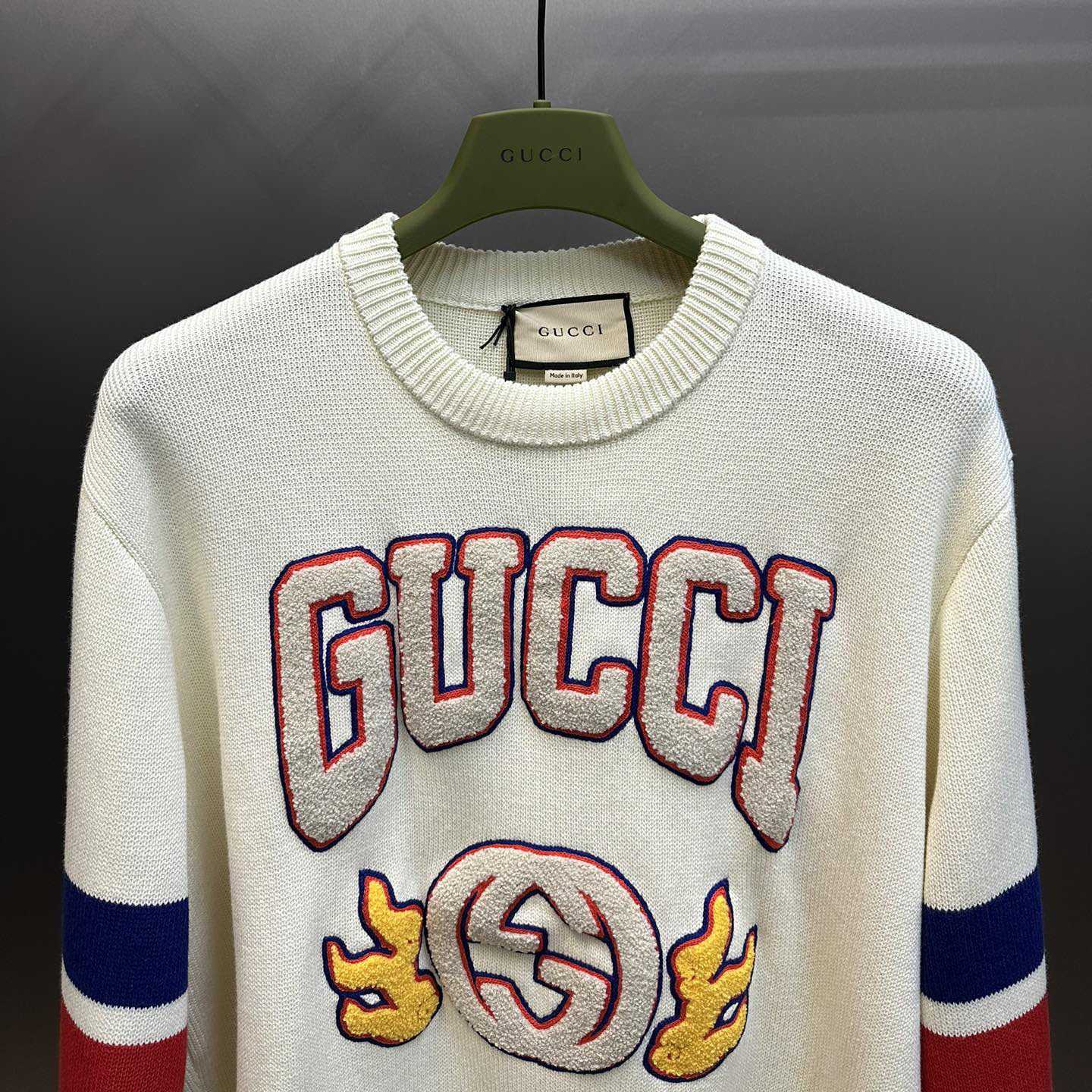 Gucci Cotton Jumper With Embroidery  - DesignerGu