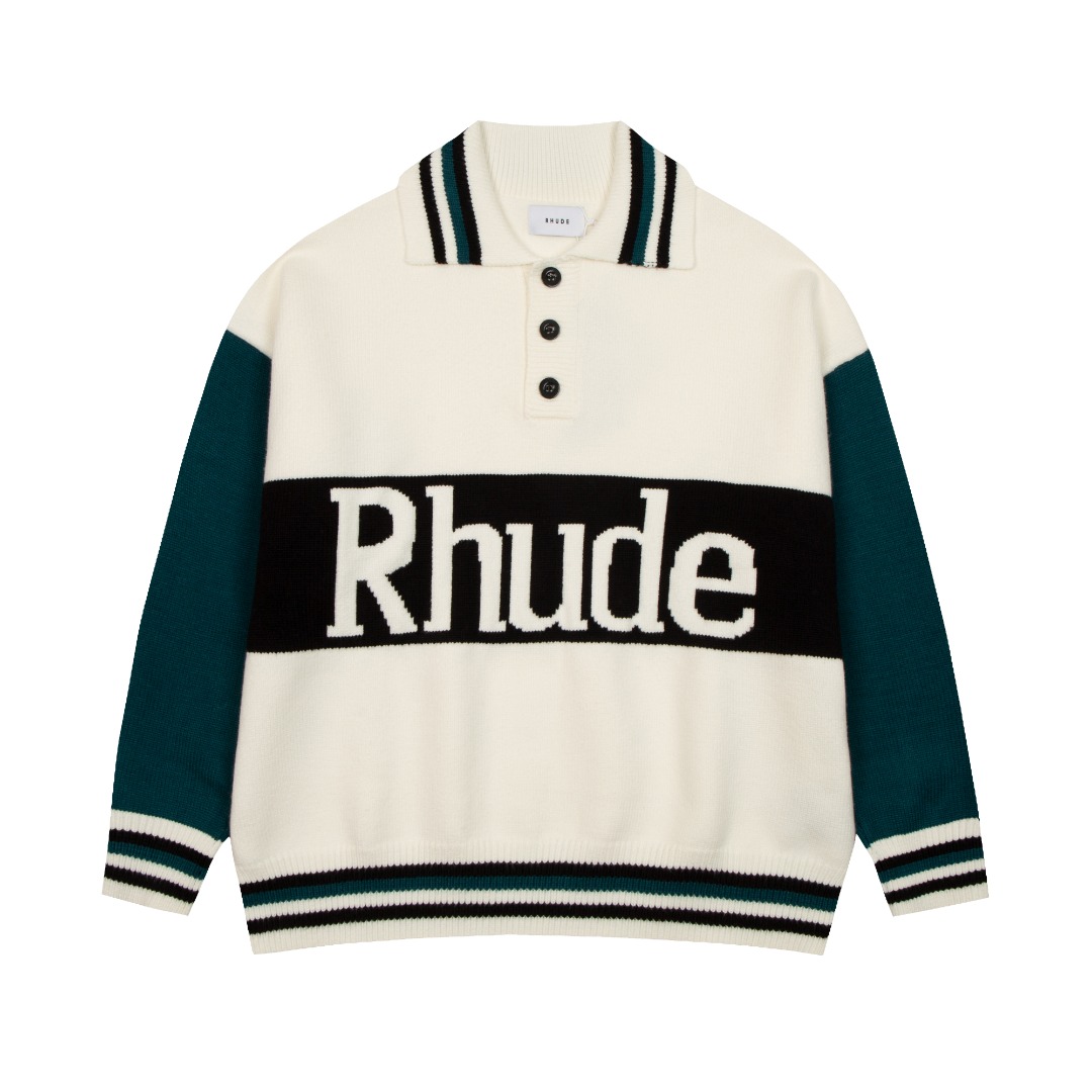 Rhude Jacquard Polo - DesignerGu