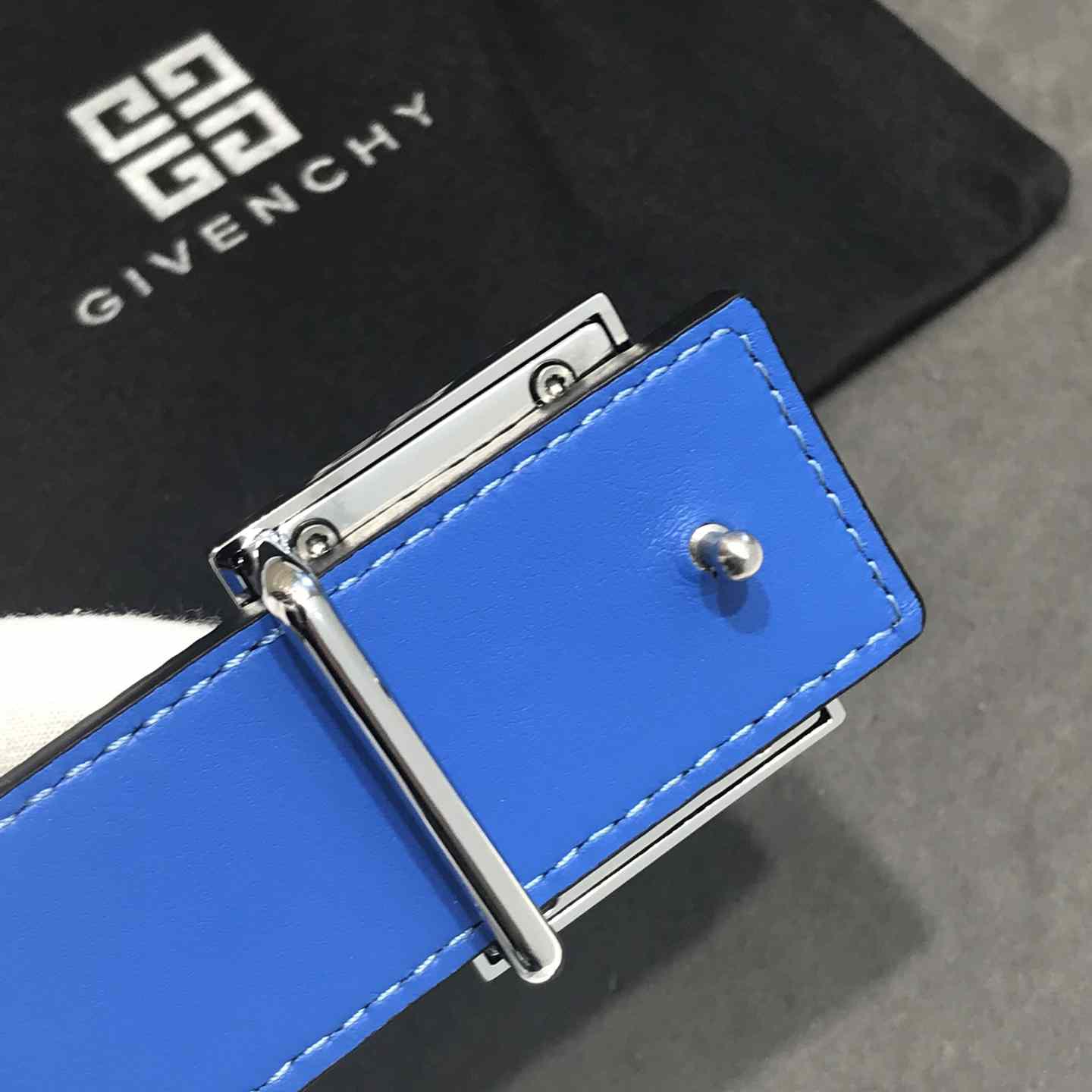 Givenchy 4G Reversible Belt In Leather And 4G Coated Canvas - DesignerGu