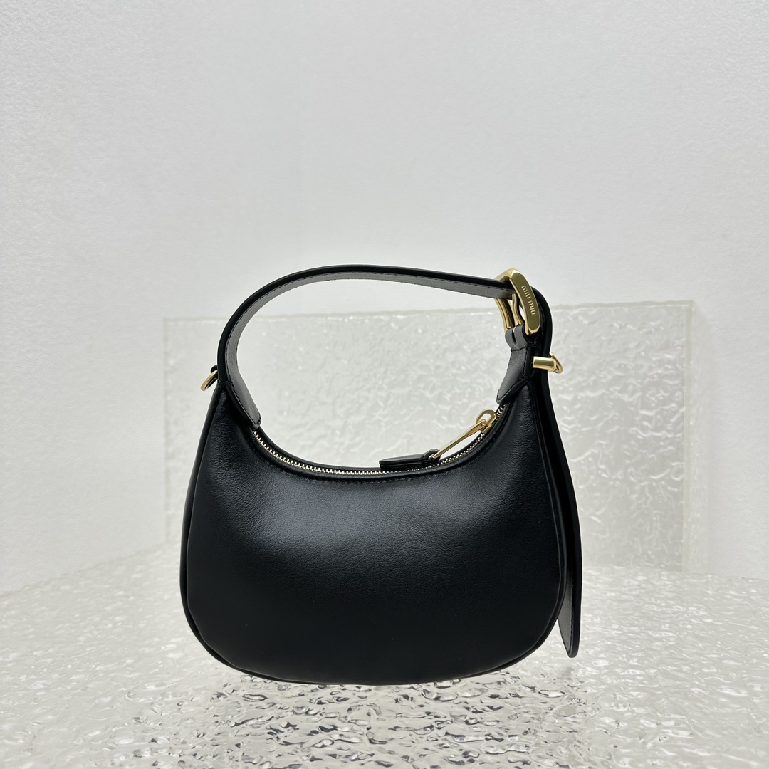 Miu Miu Leather Hobo Bag - DesignerGu